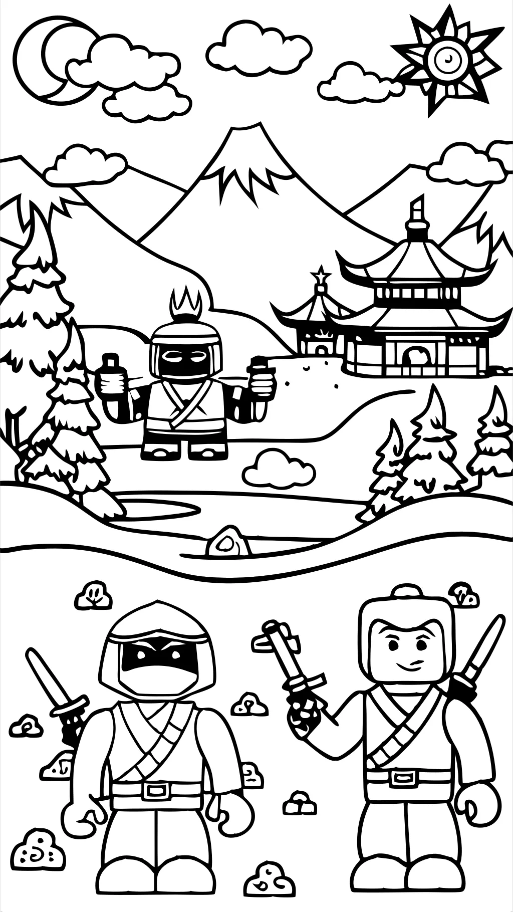 coloriages ninjago gratuits